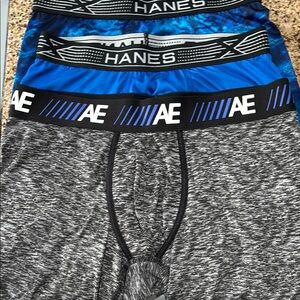 3/10 a bundle of Hanes Boxer Briefs Blue and Gray Moisture-Wicking Comfort